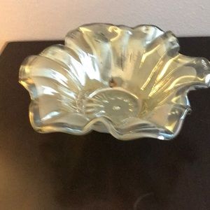 Silver clear bowl
